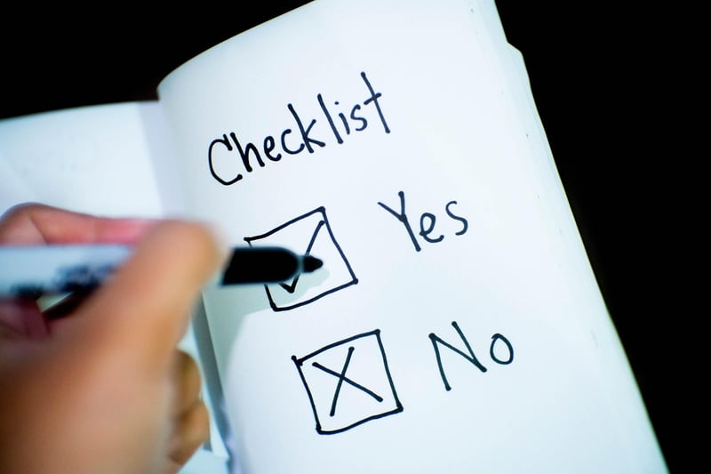 Timeline Checklist